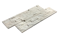 Текстура белого кварцита 3D панели RKS SLATE White Quartz Classic, крупный план